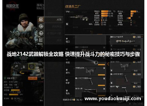 战地2142武器解锁全攻略 快速提升战斗力的秘密技巧与步骤
