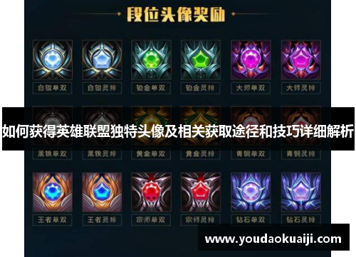 如何获得英雄联盟独特头像及相关获取途径和技巧详细解析